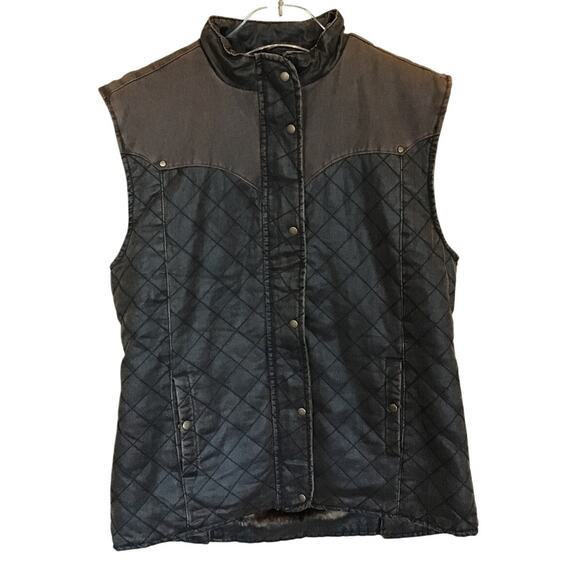 Outback Trading Company Jackets & Blazers - Outback Trading Company Vest Womens Size Large Canaberra Fur‎ Quilted Lined Zip
